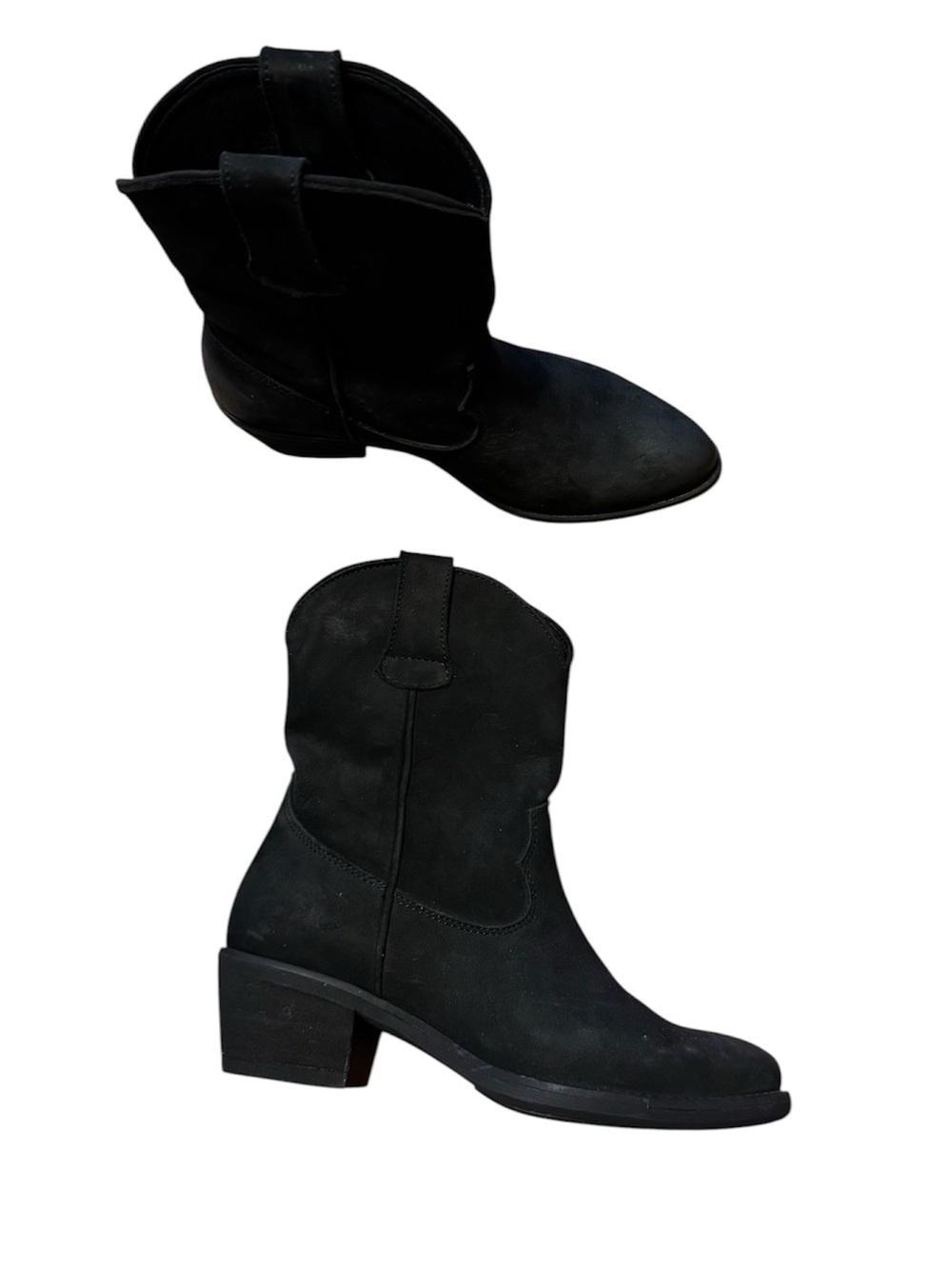Steve  Madden leather new Black Western Mid-Calf Boot - Women size 7,5